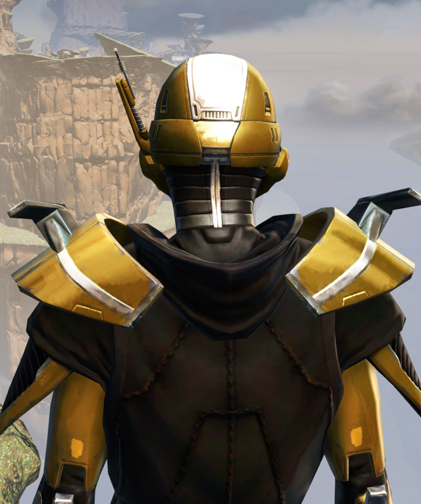 Remnant Arkanian Knight Armor Set detailed back view from Star Wars: The Old Republic.