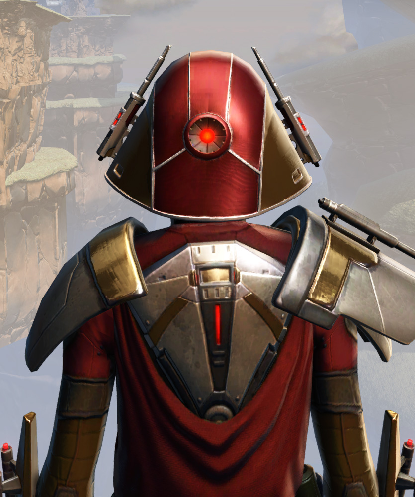 Remnant Arkanian Warrior Armor Set detailed back view from Star Wars: The Old Republic.