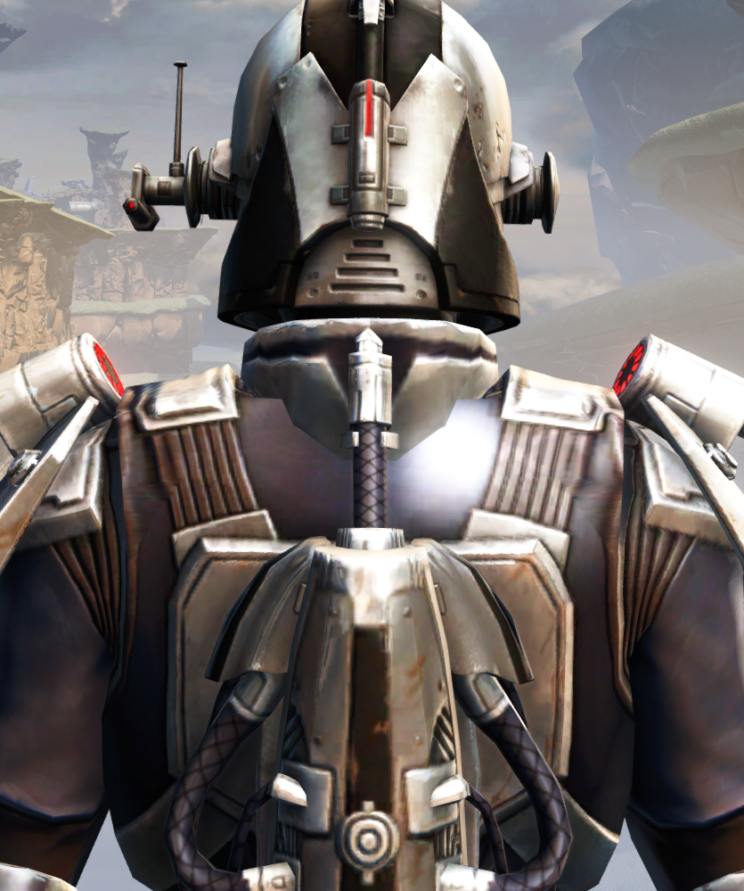 Remnant Dreadguard Bounty Hunter Armor Set detailed back view from Star Wars: The Old Republic.