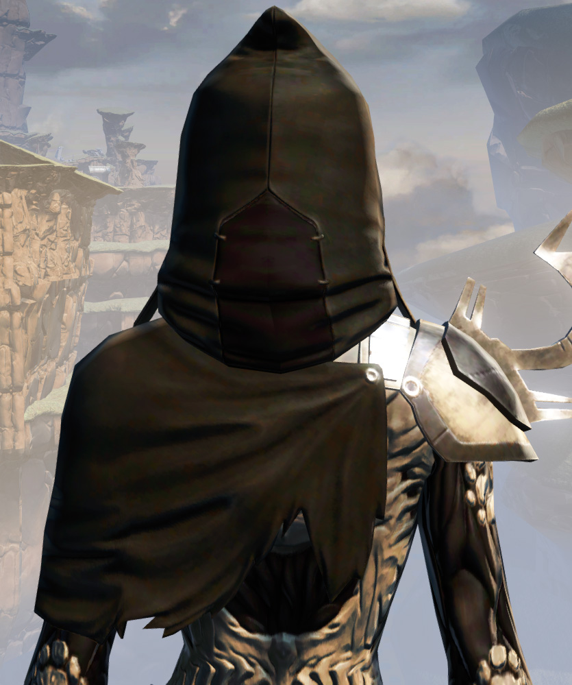 Remnant Dreadguard Inquisitor Armor Set detailed back view from Star Wars: The Old Republic.