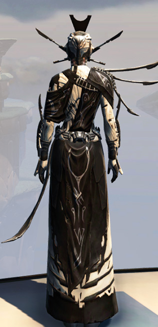 Remnant Resurrected Inquisitor Armor Set player-view from Star Wars: The Old Republic.