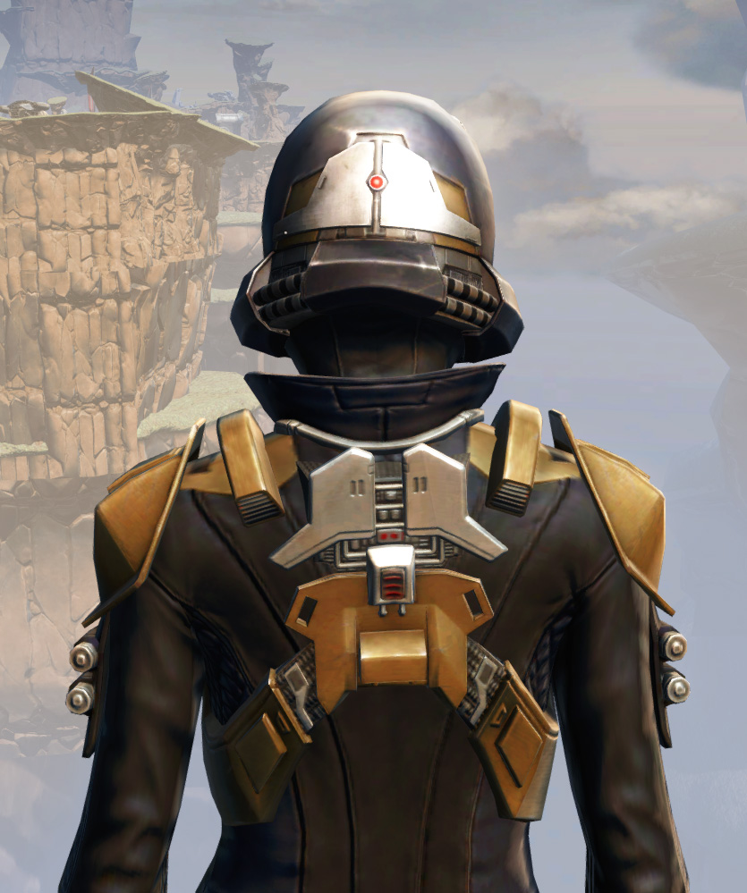 Remnant Underworld Agent Armor Set detailed back view from Star Wars: The Old Republic.