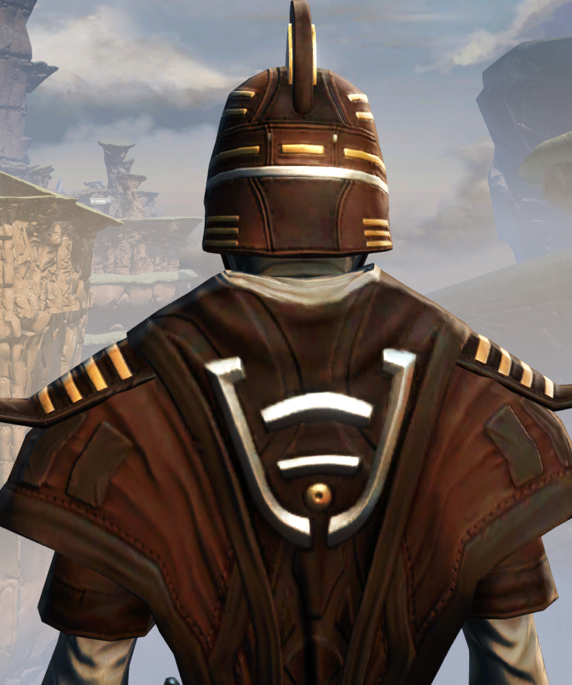 Remnant Underworld Consular Armor Set detailed back view from Star Wars: The Old Republic.