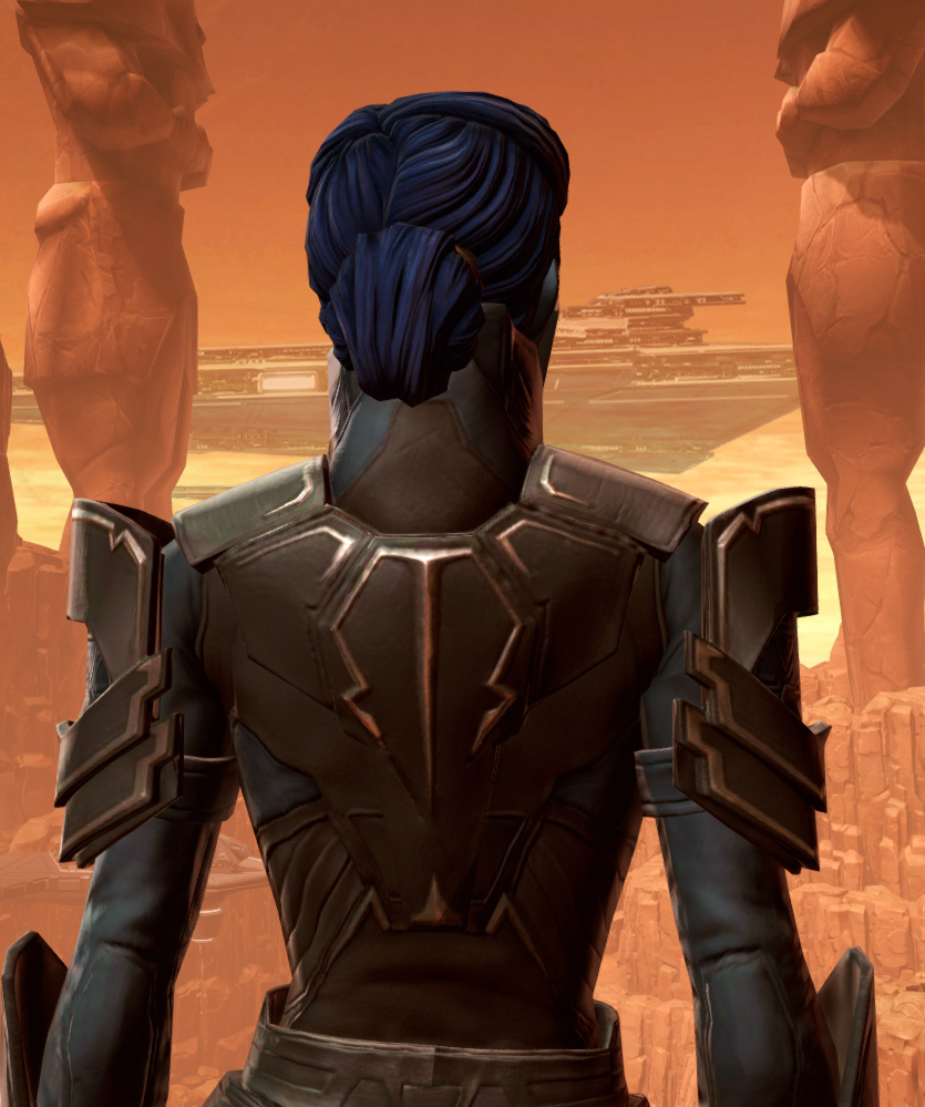 Resilient Warden Armor Set detailed back view from Star Wars: The Old Republic.