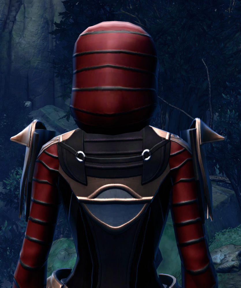 Revanite Pursuer Armor Set detailed back view from Star Wars: The Old Republic.