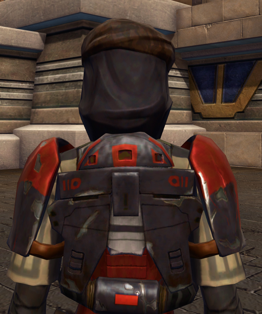 Right Price Armor Set detailed back view from Star Wars: The Old Republic.
