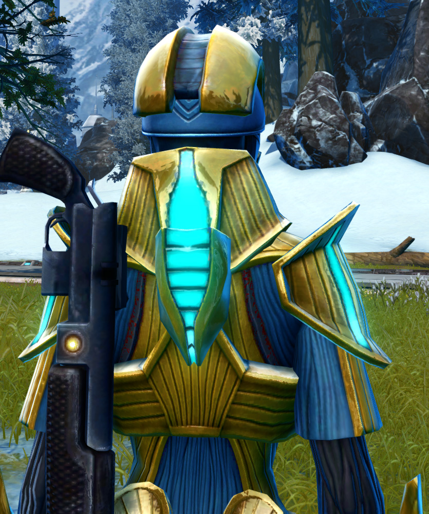 Righteous Enforcer Armor Set detailed back view from Star Wars: The Old Republic.