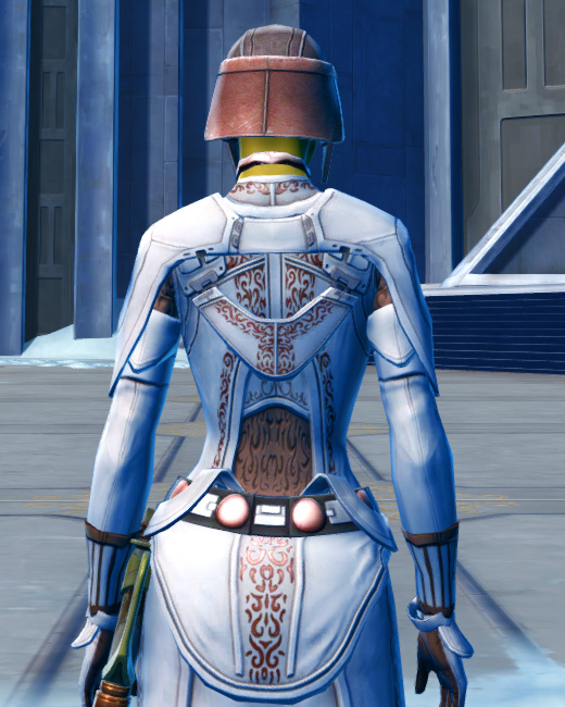 Rodian Flame Force Expert Armor Set Back from Star Wars: The Old Republic.