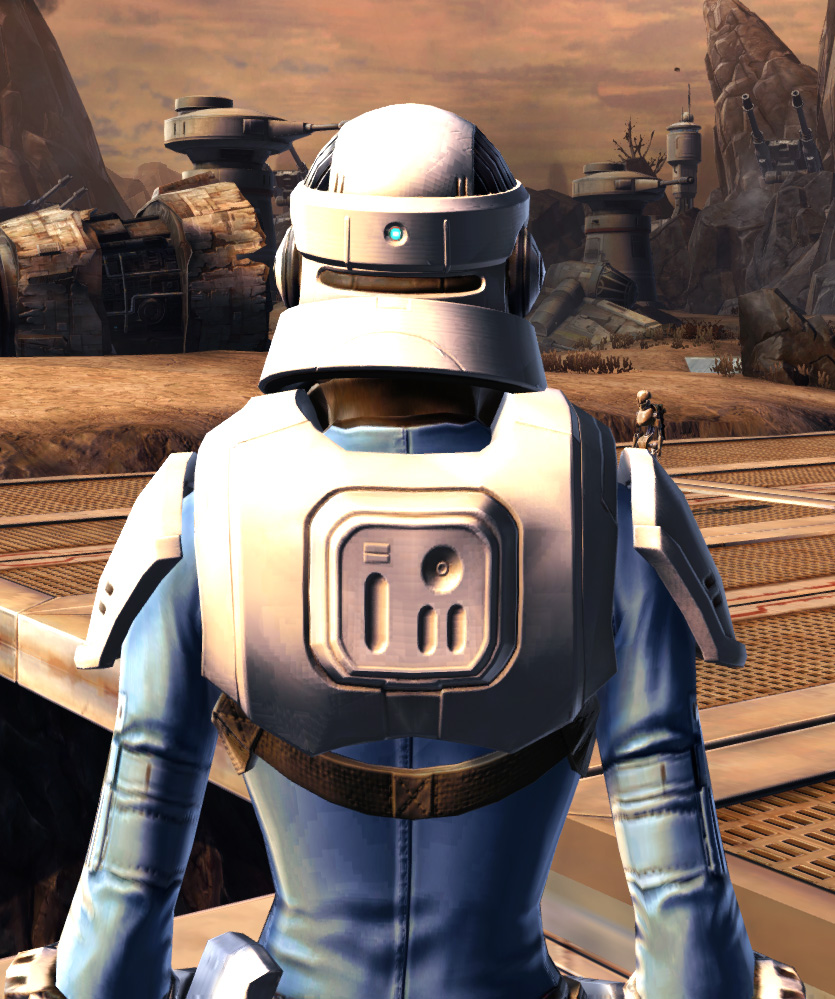 Rugged Infantry Armor Set detailed back view from Star Wars: The Old Republic.