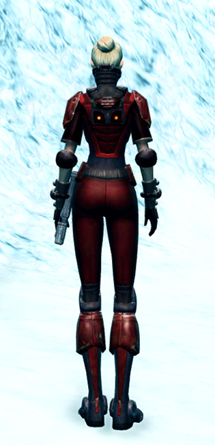Ruthless Challenger Armor Set player-view from Star Wars: The Old Republic.