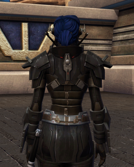 Ruthless Oppressor Armor Set Back from Star Wars: The Old Republic.