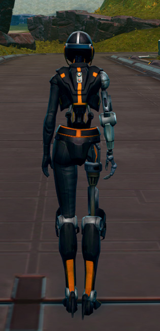 Series 512 Cybernetic Armor Set player-view from Star Wars: The Old Republic.