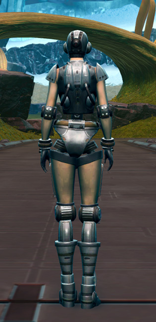 Series 858 Cybernetic Armor Armor Set player-view from Star Wars: The Old Republic.