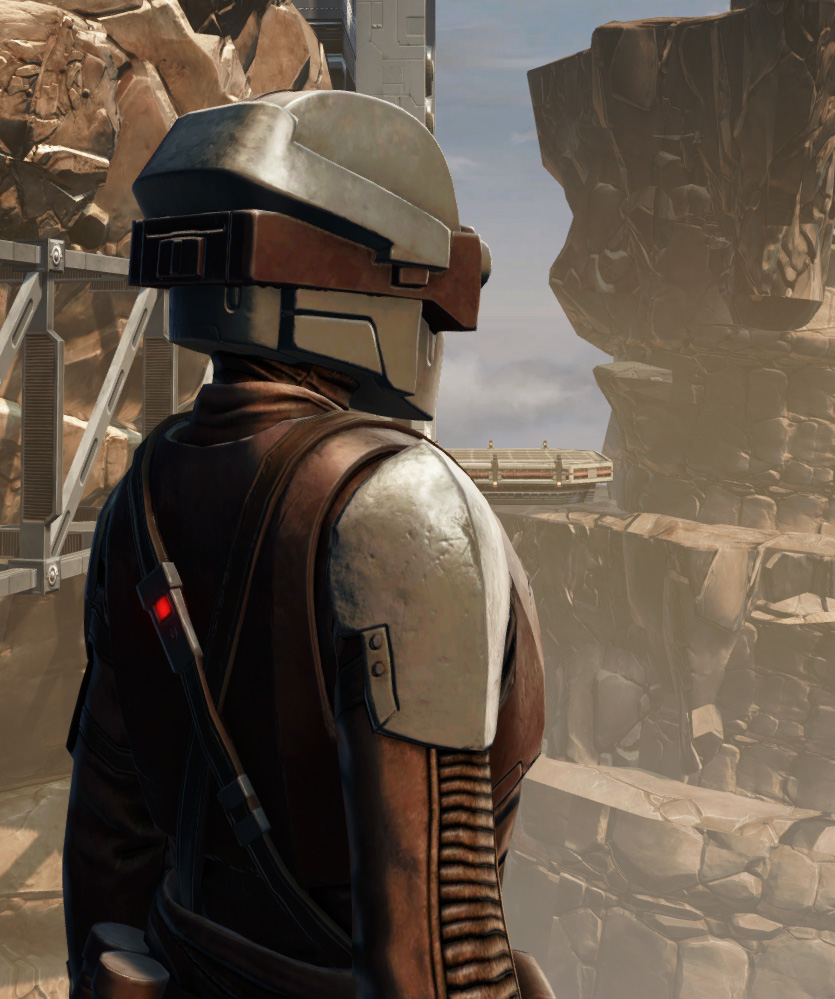 Shadow Initiate Armor Set detailed back view from Star Wars: The Old Republic.