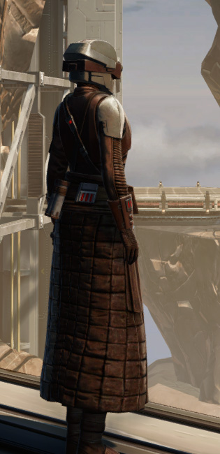 Shadow Initiate Armor Set player-view from Star Wars: The Old Republic.