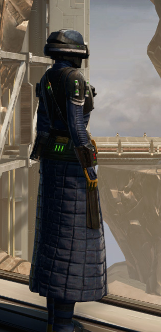 Shadow Enforcer Armor Set player-view from Star Wars: The Old Republic.