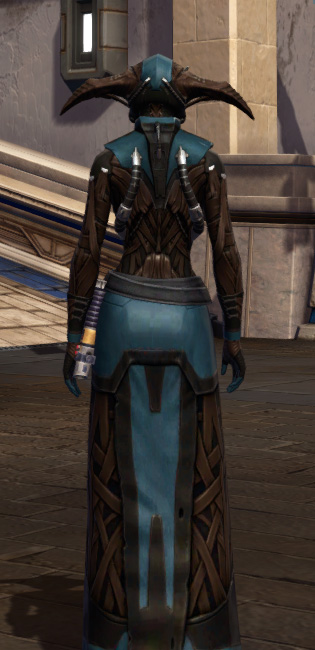 Shadow Purger Armor Set player-view from Star Wars: The Old Republic.