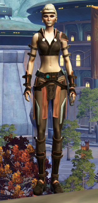 Shadowsilk Aegis Armor Set Outfit from Star Wars: The Old Republic.