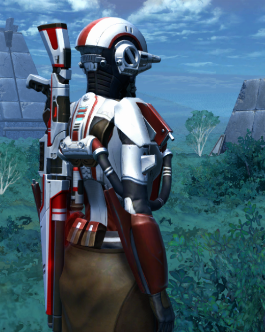 Shield Warden Armor Set Back from Star Wars: The Old Republic.