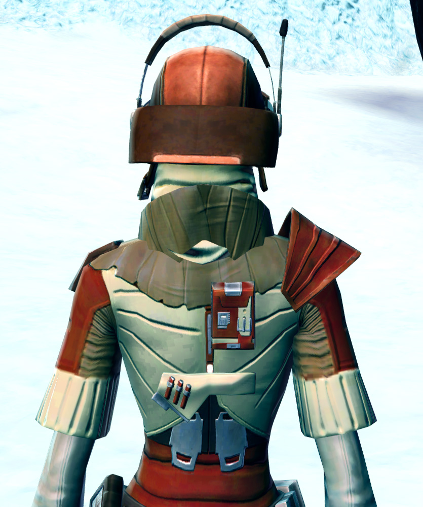 Shrewd Privateer Armor Set detailed back view from Star Wars: The Old Republic.