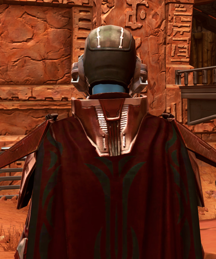 Sith Archon Armor Set detailed back view from Star Wars: The Old Republic.