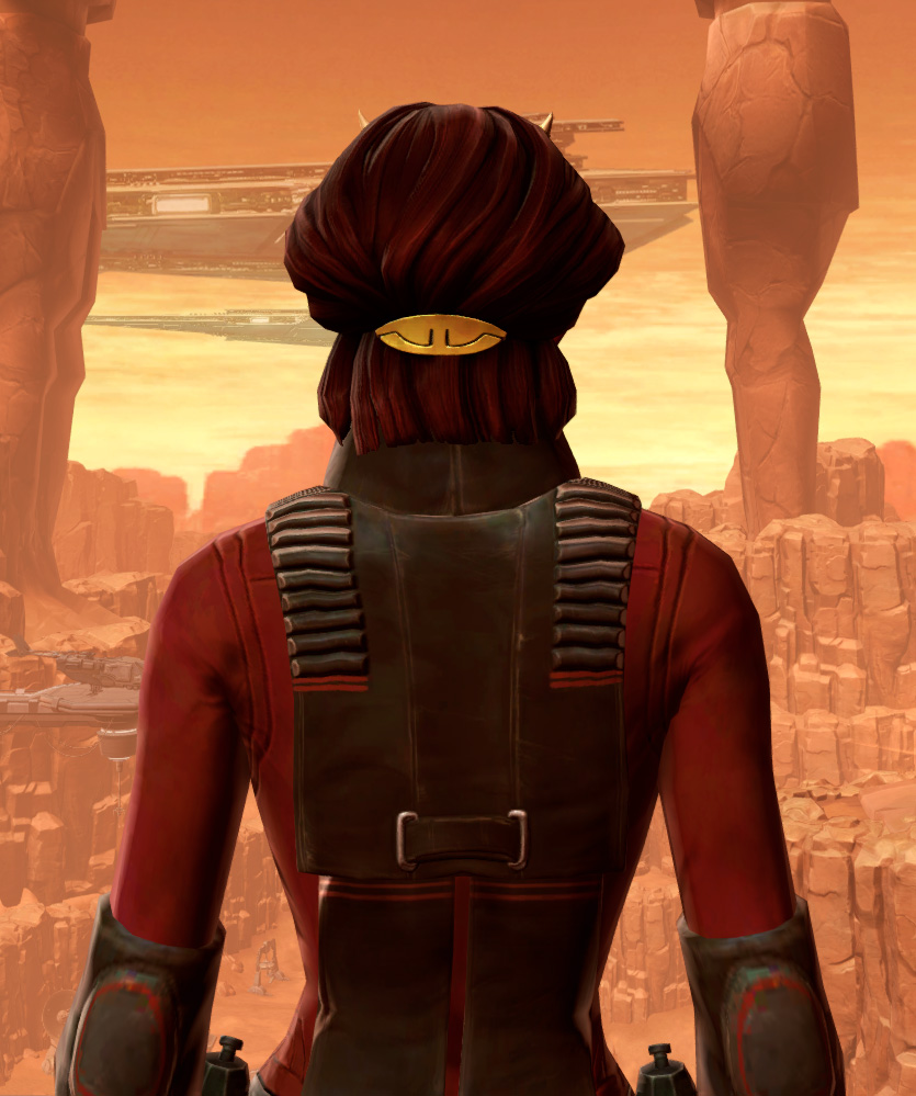 Sith Dueling Armor Set detailed back view from Star Wars: The Old Republic.