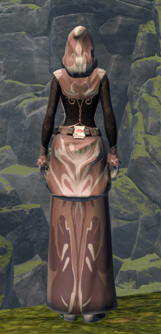 Stately Dress Armor Set player-view from Star Wars: The Old Republic.