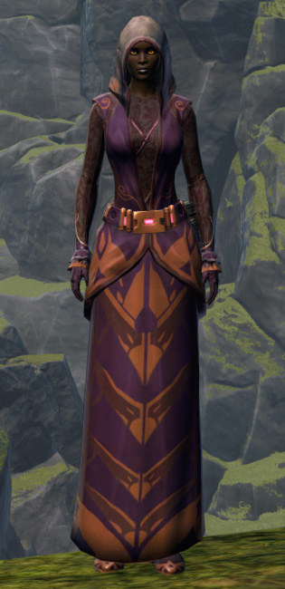 Stylish Dress Armor Set Outfit from Star Wars: The Old Republic.