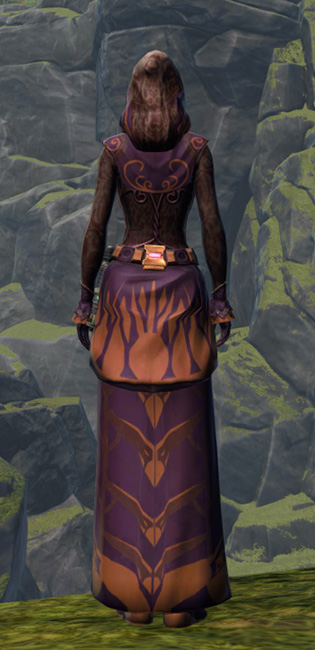 Stylish Dress Armor Set player-view from Star Wars: The Old Republic.
