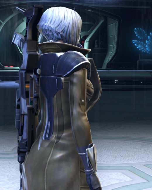 Tarisian Agent Armor Set Back from Star Wars: The Old Republic.