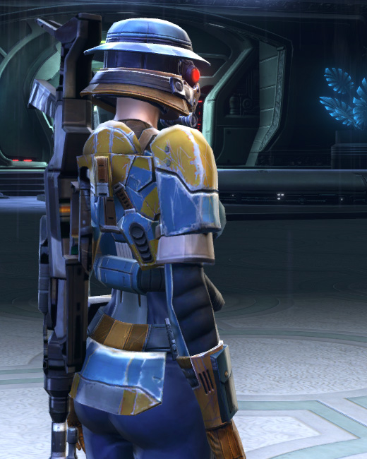 Tatooinian Bounty Hunter Armor Set Back from Star Wars: The Old Republic.