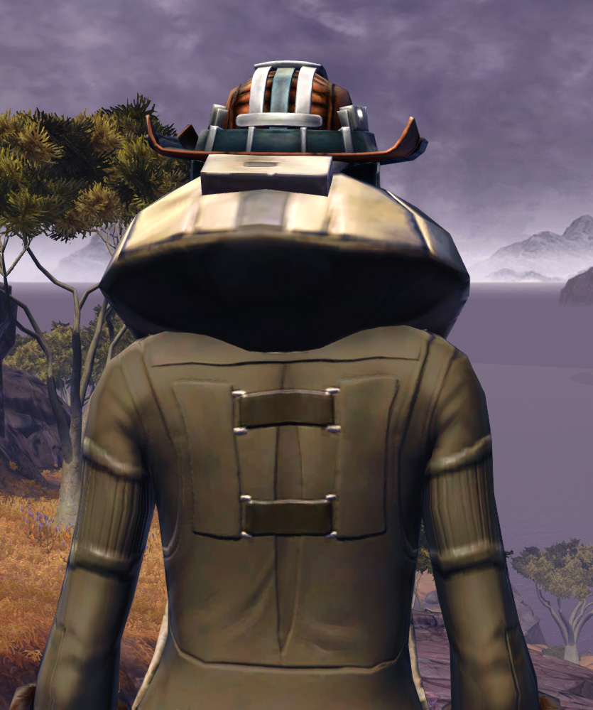 TD-07A Blackguard Armor Set detailed back view from Star Wars: The Old Republic.