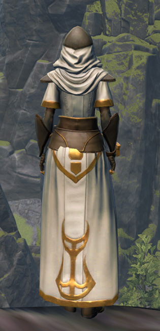 Temple Guardian Armor Set player-view from Star Wars: The Old Republic.