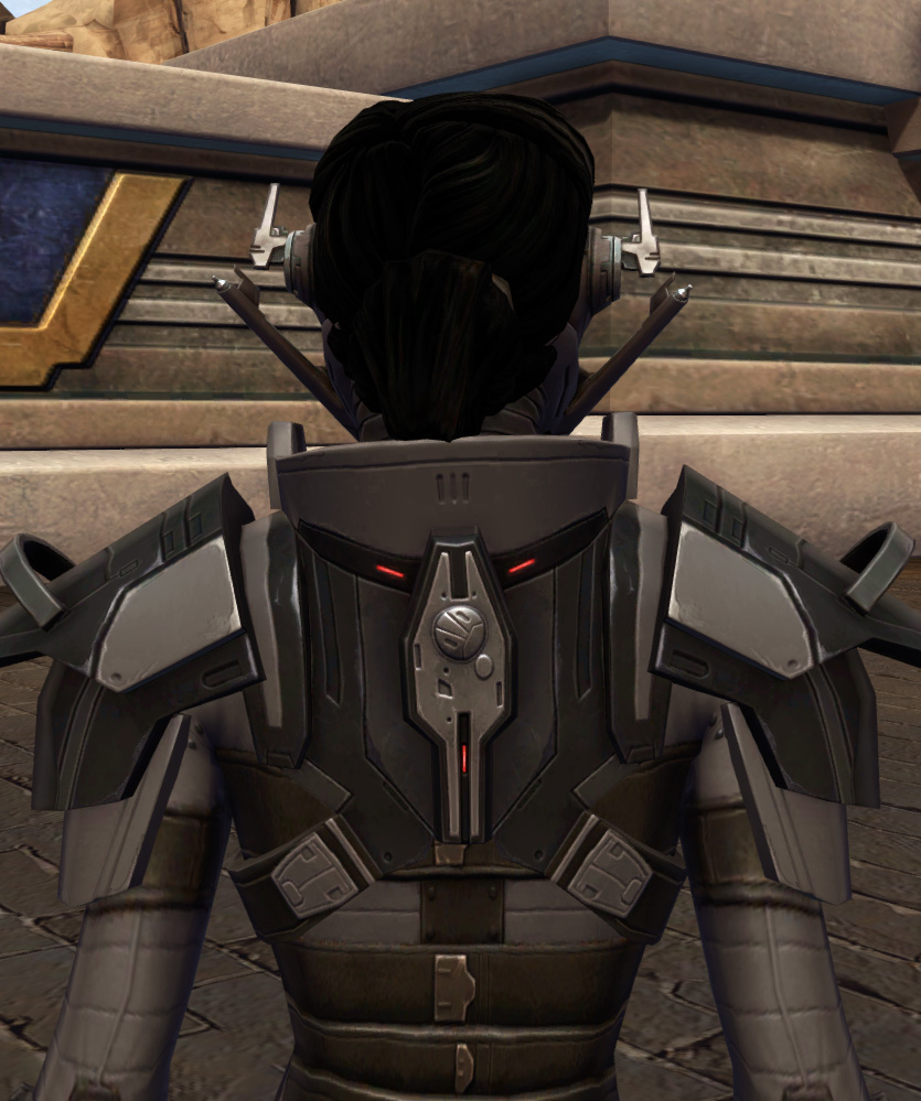 The Undying Armor Set detailed back view from Star Wars: The Old Republic.