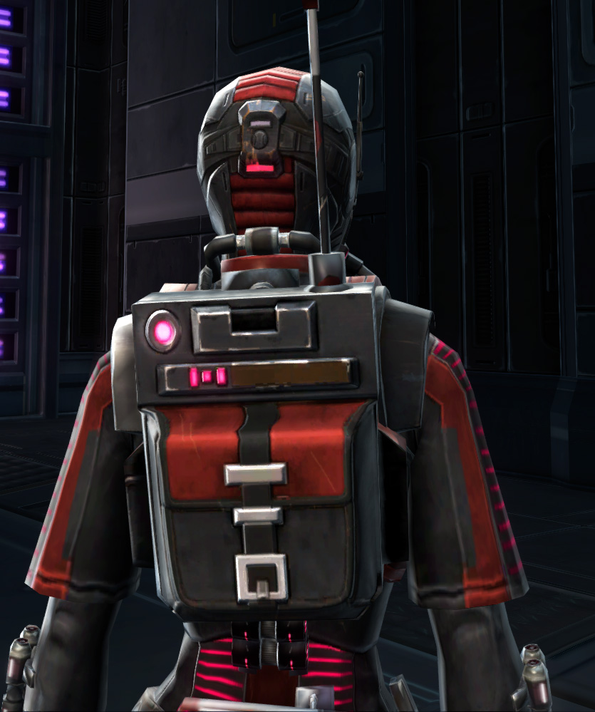 THORN Sanitization Armor Set detailed back view from Star Wars: The Old Republic.