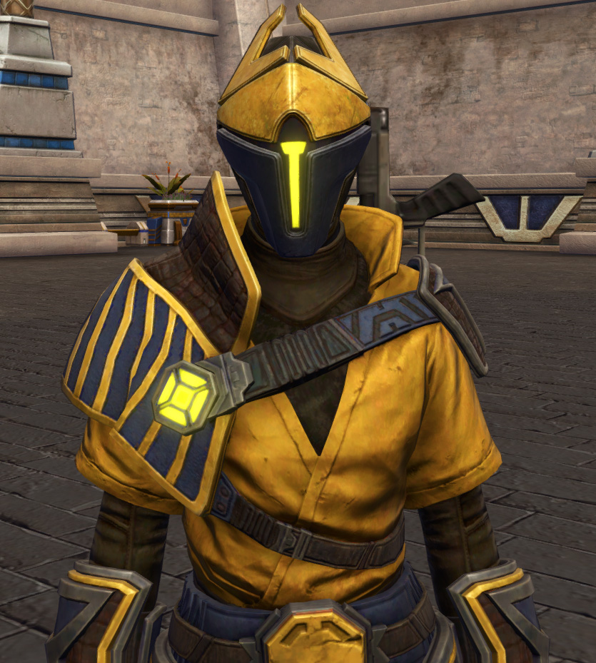 Thyrsian Fitted (Dyeable) Armor Set from Star Wars: The Old Republic.