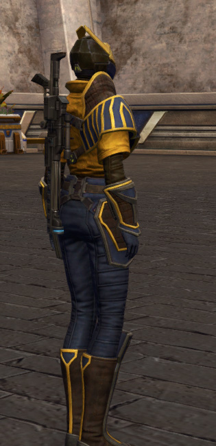 Thyrsian Fitted (Dyeable) Armor Set player-view from Star Wars: The Old Republic.