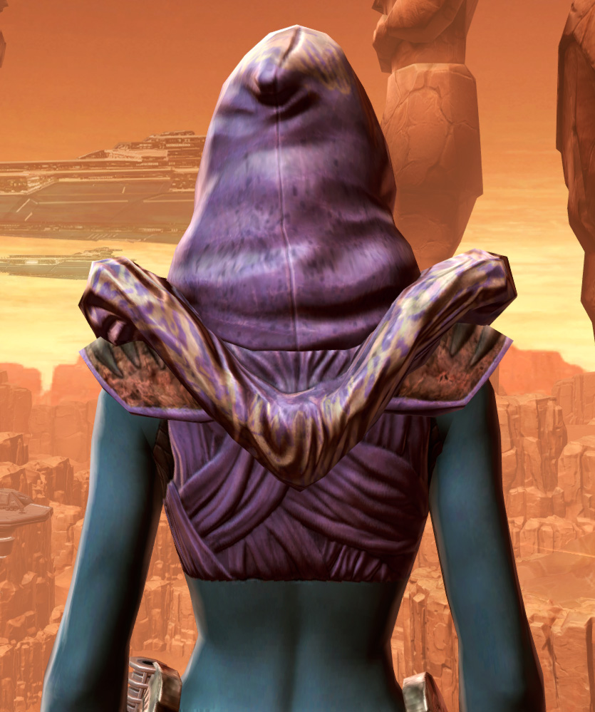 Traditional Brocart Armor Set detailed back view from Star Wars: The Old Republic.