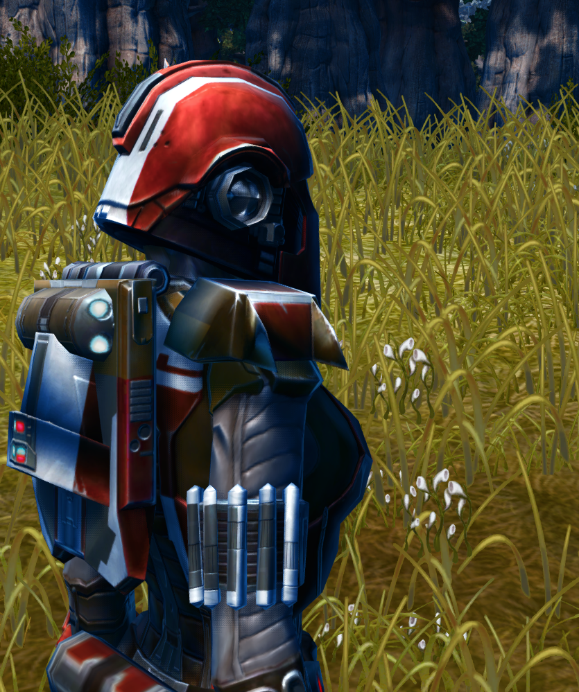 TT-16B Master Powertech (Imperial) Armor Set detailed back view from Star Wars: The Old Republic. - DETAILS TT-16B Master Powertech (Imperial) Armor Set detailed back view from Star Wars: The Old Republic.
