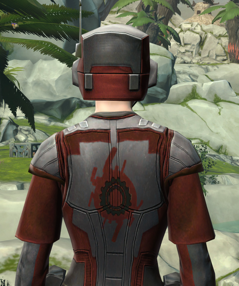 Ubrikkian Industries Corporate Armor Set detailed back view from Star Wars: The Old Republic.