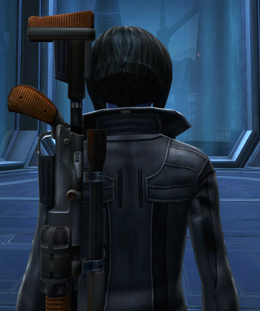 Unfettered Trench Coat Armor Set detailed back view from Star Wars: The Old Republic.