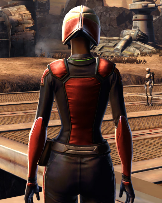 Vintage Republic Military Armor Set Back from Star Wars: The Old Republic.