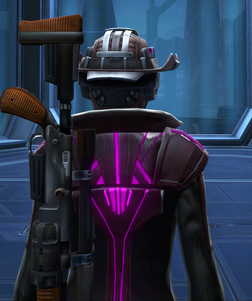 Voltaic Vandal Armor Set detailed back view from Star Wars: The Old Republic.