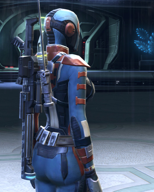 Voss Agent Armor Set Back from Star Wars: The Old Republic.
