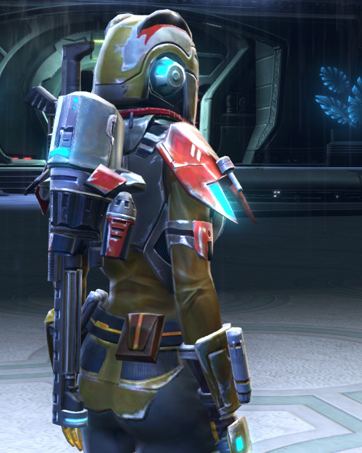 Voss Bounty Hunter Armor Set Back from Star Wars: The Old Republic.