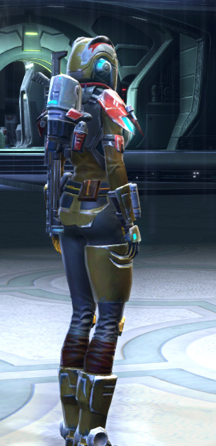 Voss Bounty Hunter Armor Set player-view from Star Wars: The Old Republic.