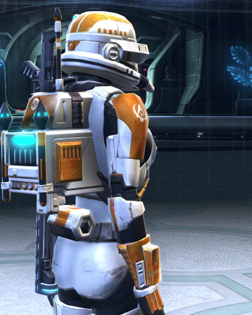 Voss Trooper Armor Set Back from Star Wars: The Old Republic.