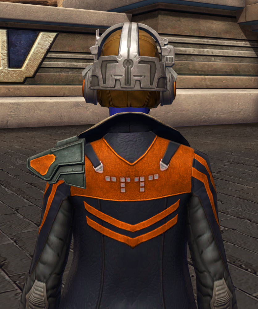 War-Forged MK-0 (Armormech) Armor Set detailed back view from Star Wars: The Old Republic.
