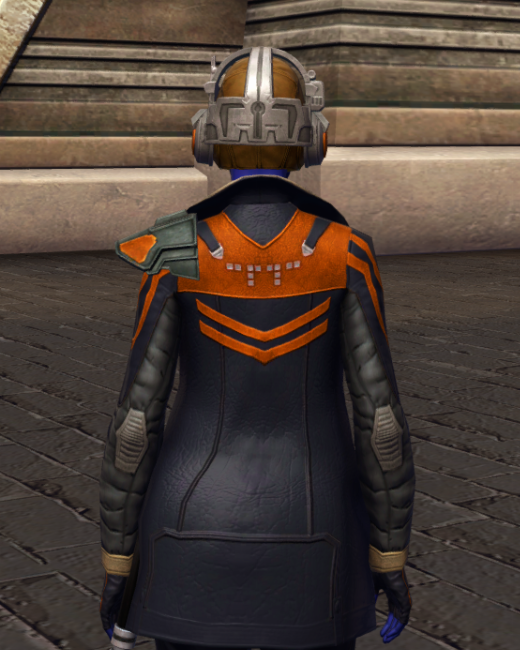 War-Forged MK-0 (Synthweaving) Armor Set Back from Star Wars: The Old Republic.