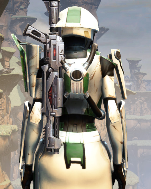 War Hero Eliminator Armor Set Back from Star Wars: The Old Republic.